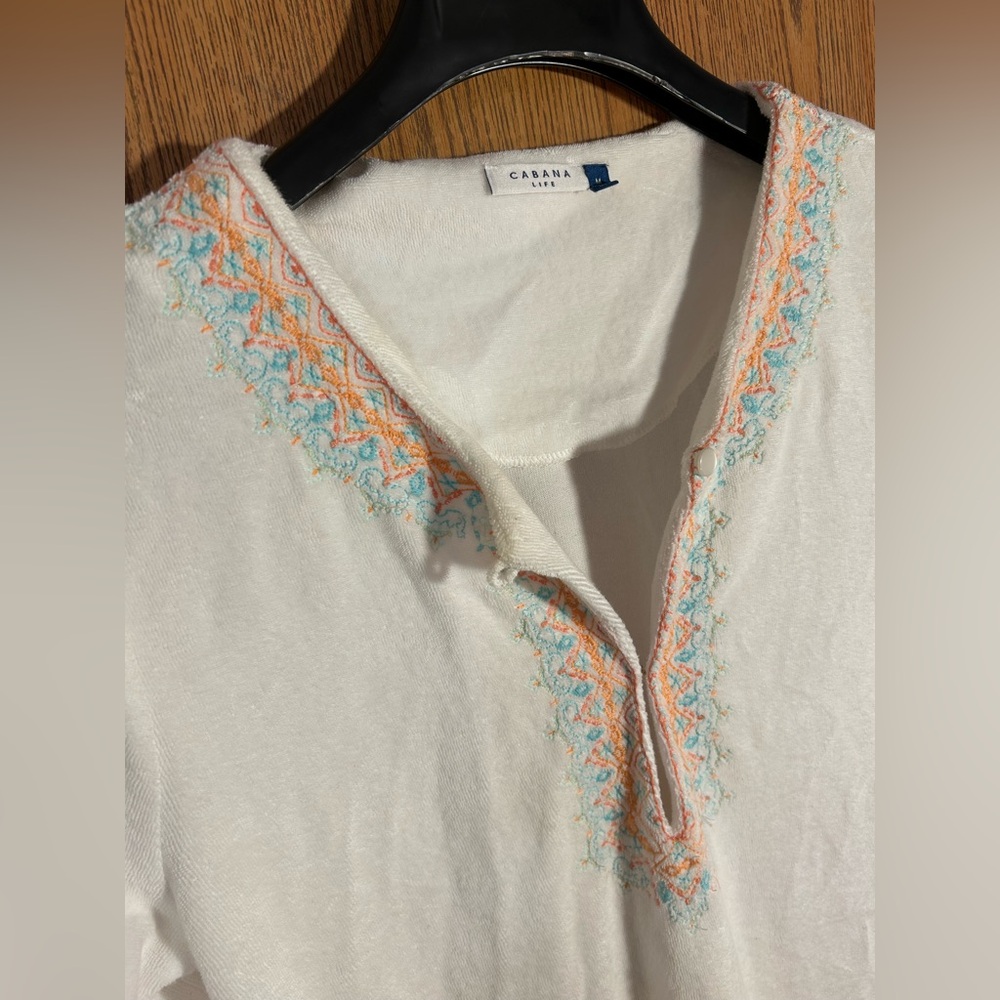 Cabana Life Coastal Crush Terry Cloth Tunic - Picture 4 of 8